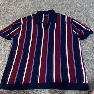 EUC mens Abercrombie striped polo